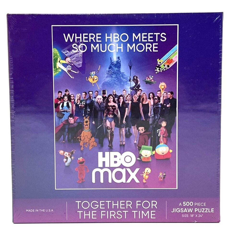 HBO Max Jigsaw Puzzle 500 Piece Movie TV Cartoons Eco-Friendly Board 18" X 24"